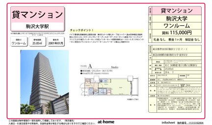 ＨＦ駒沢公園レジデンスＴＯＷＥＲ