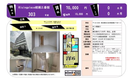 Ｒｉｓｉｎｇｐｌａｃｅ綾瀬三番館