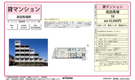 Ｂ　Ｃｉｔｙ　高田馬場　ａｌｉｖｉｅ