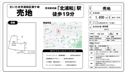 埼玉県さいたま市浦和区瀬ヶ崎1丁目 土地