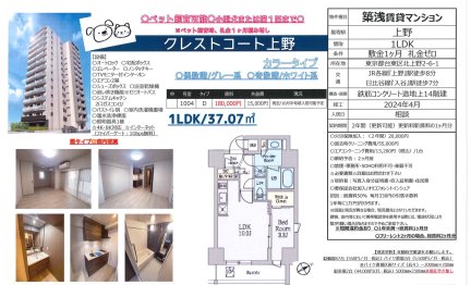 クレストコート上野　１００４号室