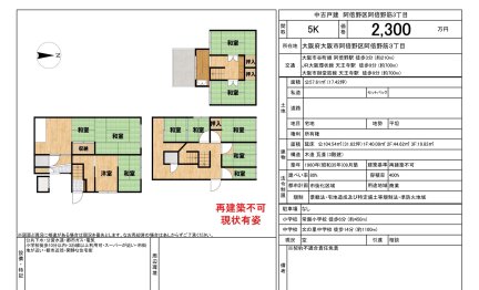 大阪府大阪市阿倍野区阿倍野筋3丁目 一戸建て