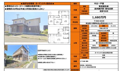 埼玉県入間郡毛呂山町目白台2丁目 一戸建て
