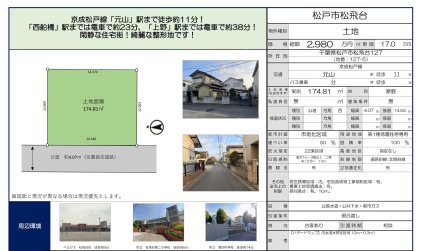 千葉県松戸市松飛台 土地