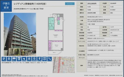 レジディア上野御徒町
