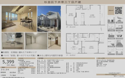 東京都杉並区下井草3丁目 一戸建て