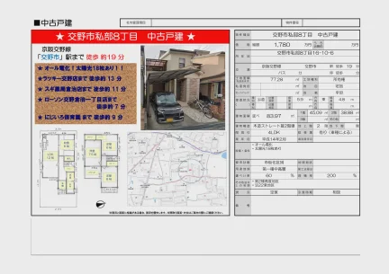 大阪府交野市私部8丁目 一戸建て