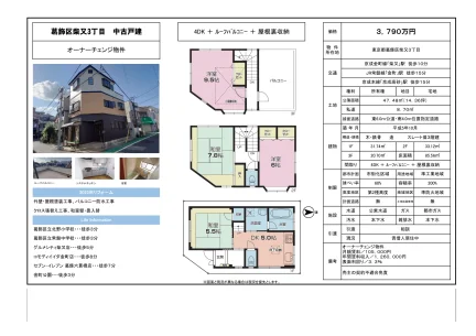 東京都葛飾区柴又3丁目 一戸建て