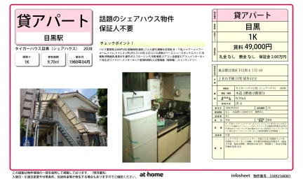 タイガーハウス目黒（シェアハウス）