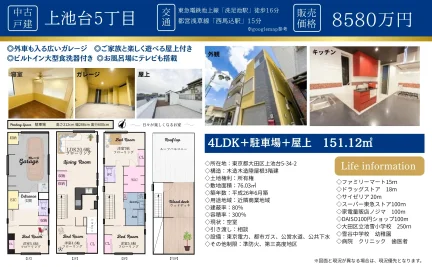 東京都大田区上池台5丁目 一戸建て