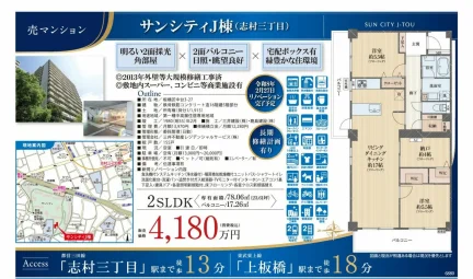 サンシティＪ棟（志村三丁目）