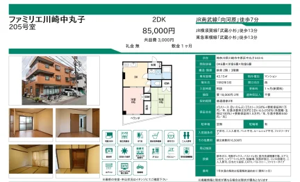 ファミリエ川崎中丸子