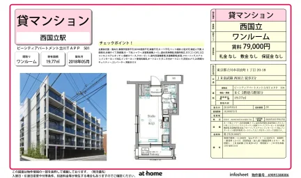 ビーシティアパートメント立川ＴＡＰＰ