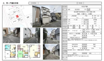 埼玉県戸田市笹目7丁目 一戸建て