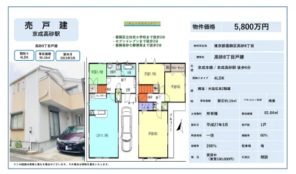 東京都葛飾区高砂8丁目 一戸建て