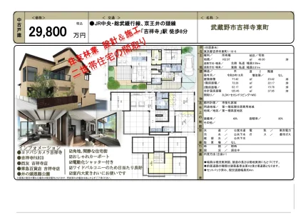 東京都武蔵野市吉祥寺東町1丁目 一戸建て