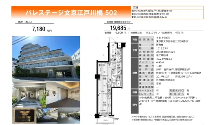 パレステージ文京江戸川橋 502 502号 0