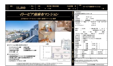 イトーピア南麻布マンション 7号 0