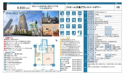 ファミール月島グランスイートタワー 9号 0