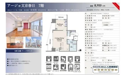 アージョ文京春日 7号 0