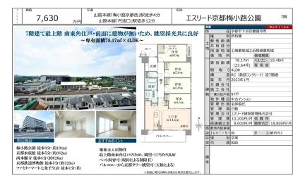 エスリード京都梅小路公園 7号 0