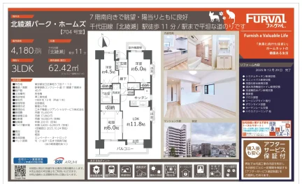北綾瀬パーク・ホームズ 704号 0