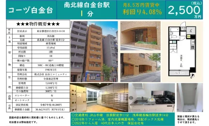 Vintage Studio Condo Near Station in Shirokanedai 10