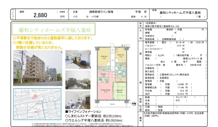 藤和シティホームズ平塚八重咲 7号 0