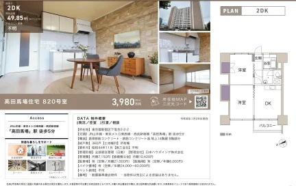 高田馬場住宅 820号 0