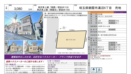埼玉県朝霞市溝沼6丁目 売地 0