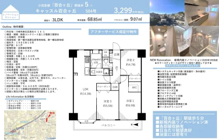キャッスル百合ヶ丘 504号 0