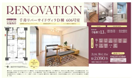 千舟リバーサイドヴィラD棟 606号室 606号 0