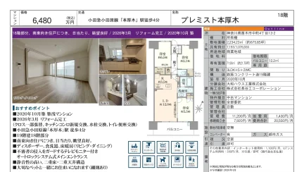 プレミスト本厚木 18 0