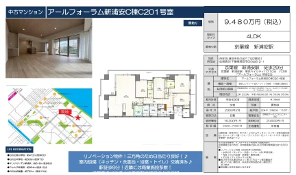 アールフォーラム新浦安C棟C201号室 201号 0