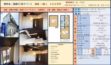 港南5丁目アパート 0