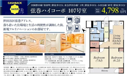 弦巻ハイコーポ 107号 0
