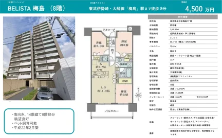 BELISTA 梅島 8号 0