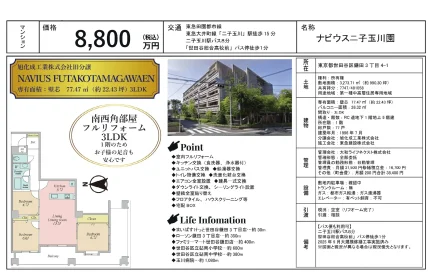 ナビウス二子玉川園 1階 0