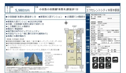 エクセレントシティ本厚木駅前 1405号 0