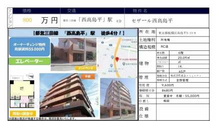 セザール西高島平 6号 0
