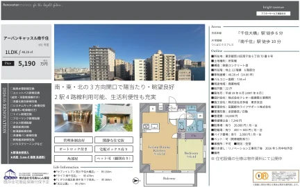 アーバンキャッスル南千住 601号 0