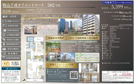 駒込千成オリエントコート 502号 0