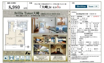 Brillia Tower 大崎 12階 0