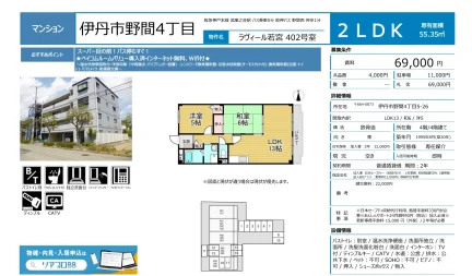 ラヴィール若宮 402号室 402号 0