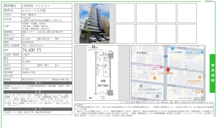 エスリード大手前 408号 0