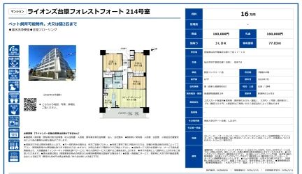 ライオンズ台原フォレストフォート 214号 0