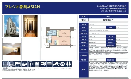 プレジオ都島ASIAN 1004号 0