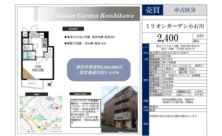 ミリオンガーデン小石川 39-9号 0