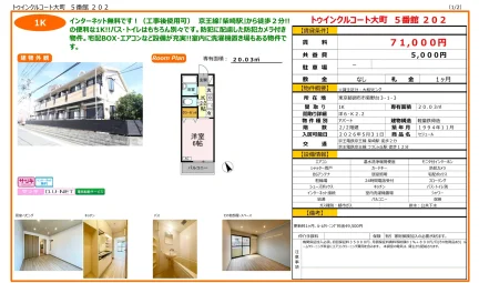 トゥインクルコート大町5番館 202号 0