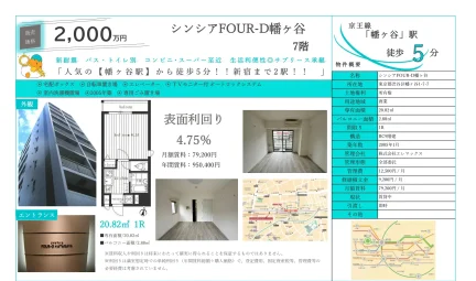シンシア FOUR-D幡ヶ谷 7号 0